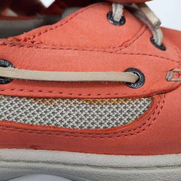 L.L. Bean Leather‎ Loafers Deck Shoes Peach Colored Women's Size 6M - Picture 10 of 10
